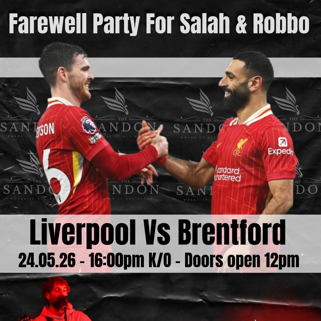 "Farewell party for Salah and Robbo!"