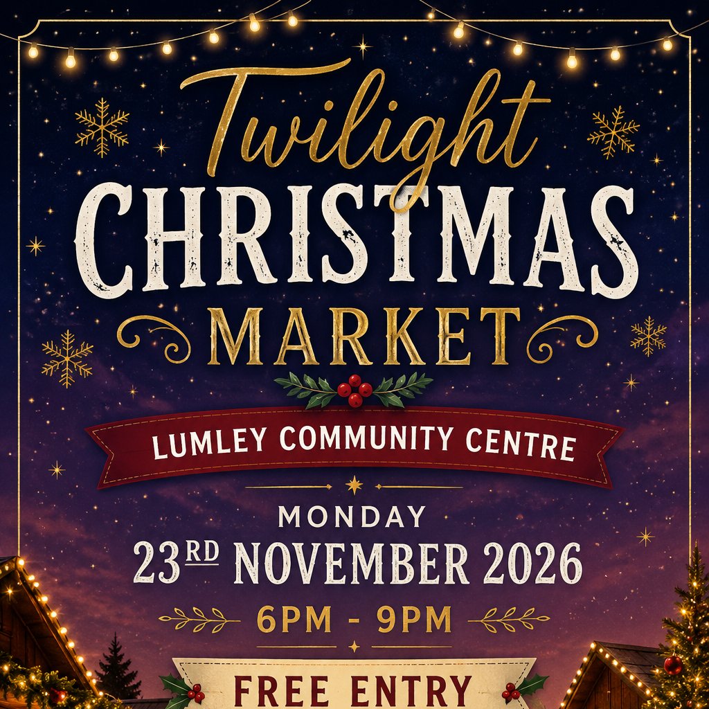Lumley Twilight Christmas Market at Great Lumley Community Centre, County Durham