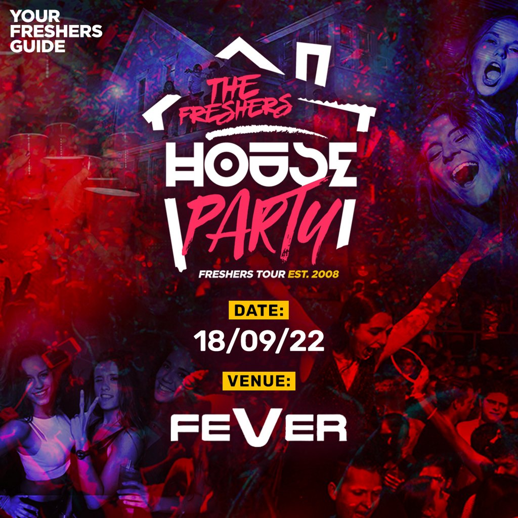 The Freshers House Party | Plymouth Freshers 2022 Tickets | Fever And  Boutique Plymouth | Sun 18th September 2022 Lineup