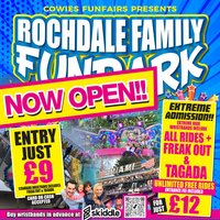 Cowies Funfairs Presents Rochdale Family Fun Park is Now Open at Cowie's Funfairs Presents Rochdale Family Fun Park