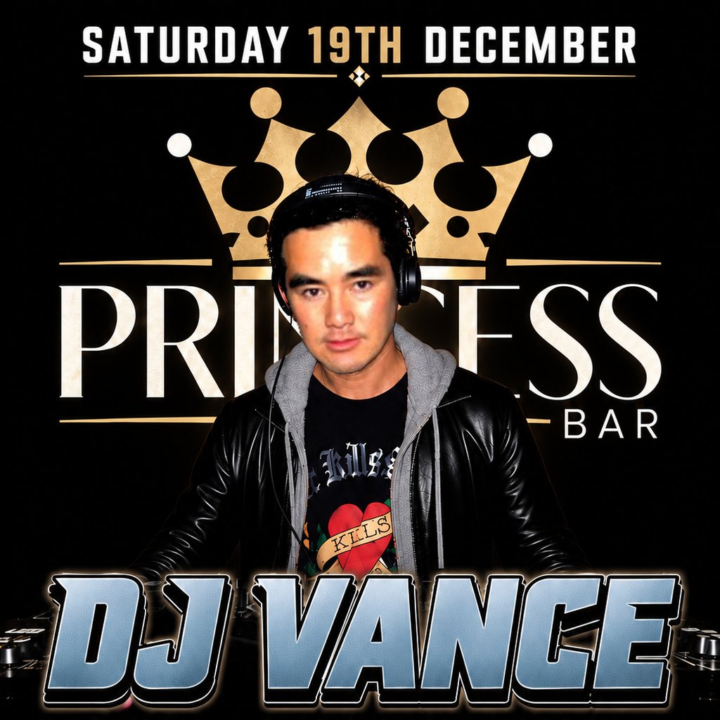 DJ Vance - The Princess Bar — Princess Bar | 19 Dec 2026 | EventsList.co.uk