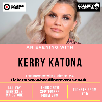 An evening with Kerry Katona at Gallery Nightclub Maidstone