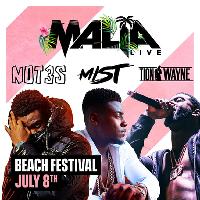 Malia Live Beach Festival: Not3s, Mist, Tion Wayne Malia Live Beach Festival: Not3s, Mist, Tion Wayne
