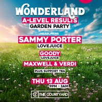 Wonderland A-Level Results Garden Party 2026