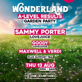 Wonderland A-Level Results Garden Party 2026
