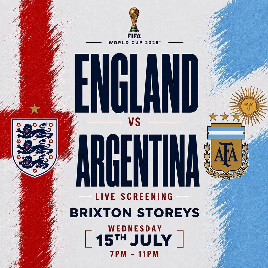 England vs Argentina : World Cup Watch Party