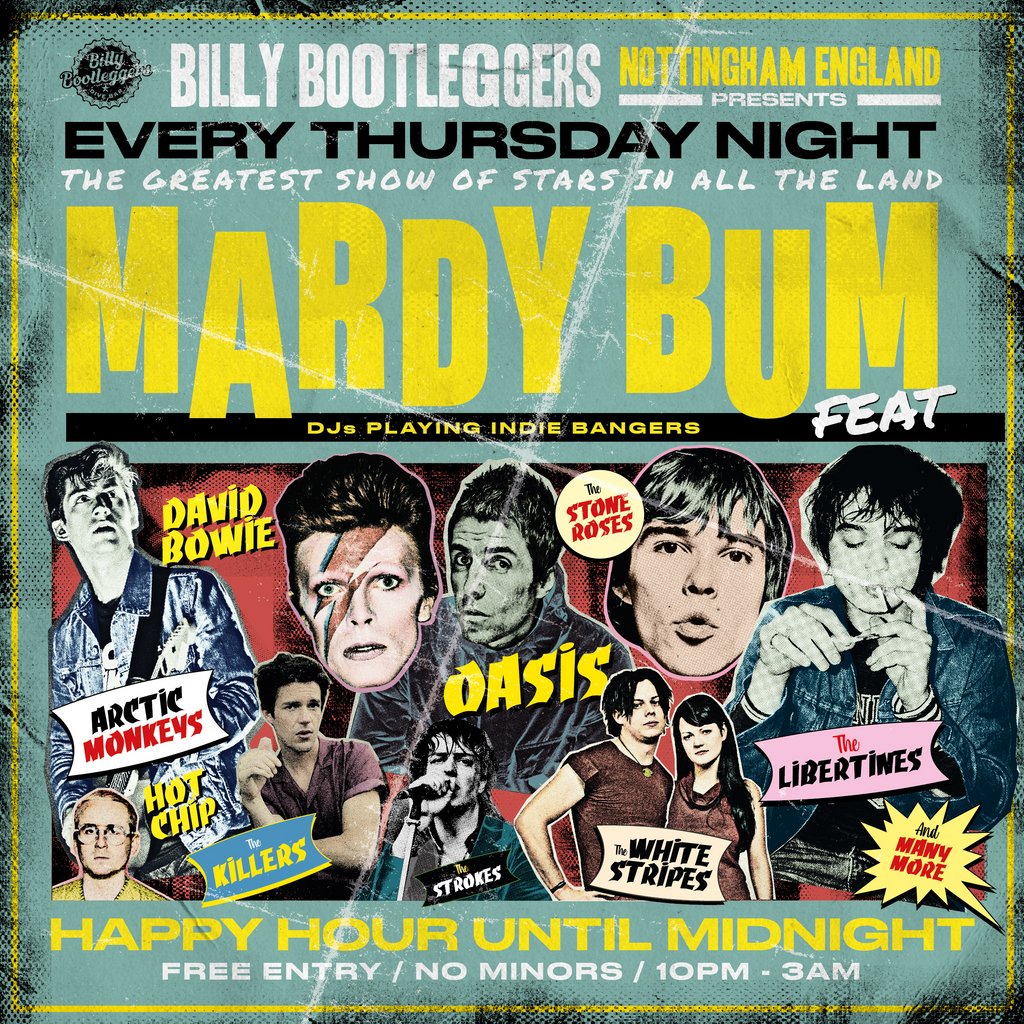 MARDY BUM - Indie Goodness Every Thursday at Billy Bootleggers Nottingham, Nottingham