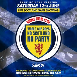 SCOTLAND WORLD CUP - LIVE at THE SAV
