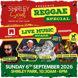 Shirley Social - Reggae Special - Sunday 6th September 2026