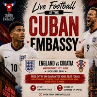 England vs Ghana Live at The Cuban Embassy at The Cuban Embassy (Bulls Head)