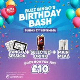Buzz Birthday Bash 27/09 - Buzz Bingo Coatbridge
