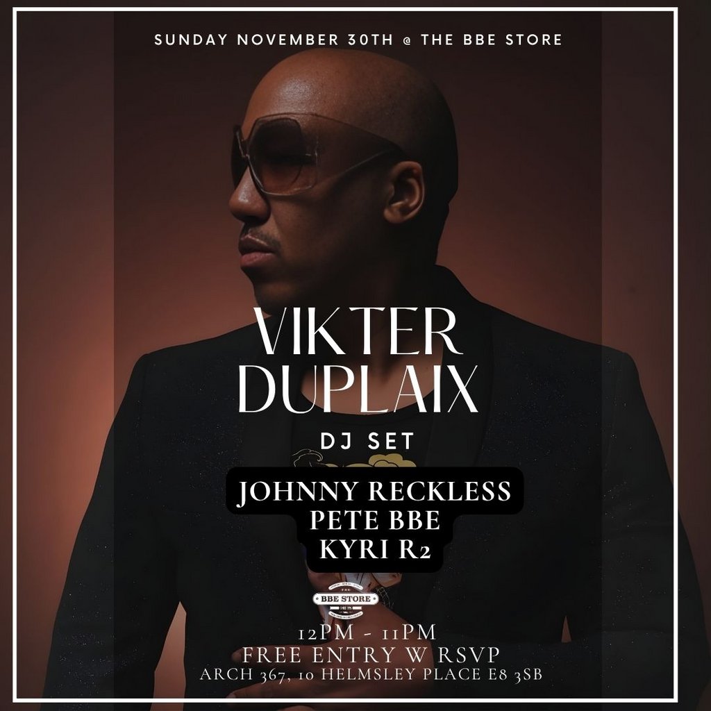 Vikter Duplaix returns to The BBE Store