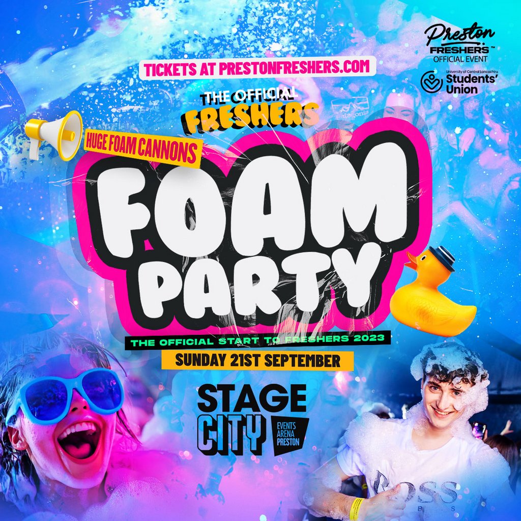 Freshers Welcome Foam Party - Preston Fresher / UCLAN SU Welcome