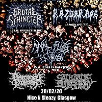 RazorRape/Brutal Sphincter: Bulldozing the UK | Glasgow at Nice N Sleazy