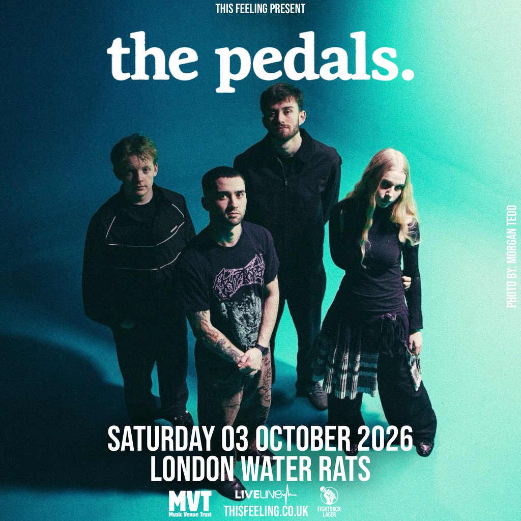 The Pedals - London — gig artwork
