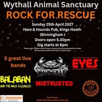 Rock For Rescue - Wythall Animal Sanctuary Fundraiser