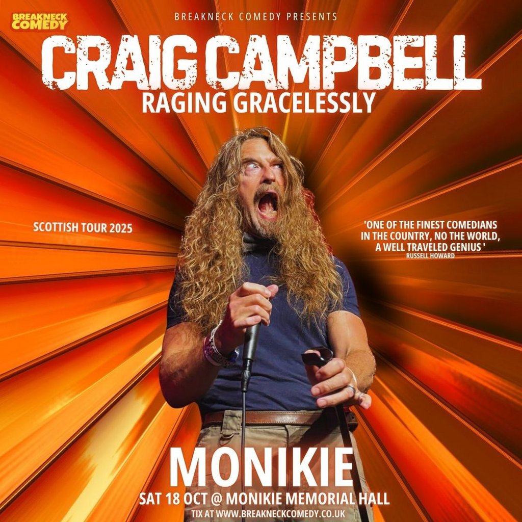 Craig Campbell: Raging Graciously, 18 October | Event in Monikie By Dundee | AllEvents