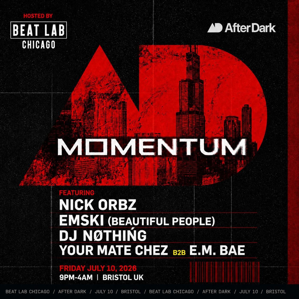 Tickets: Beat Lab Chicago X Momentum | After Dark Bristol Bristol