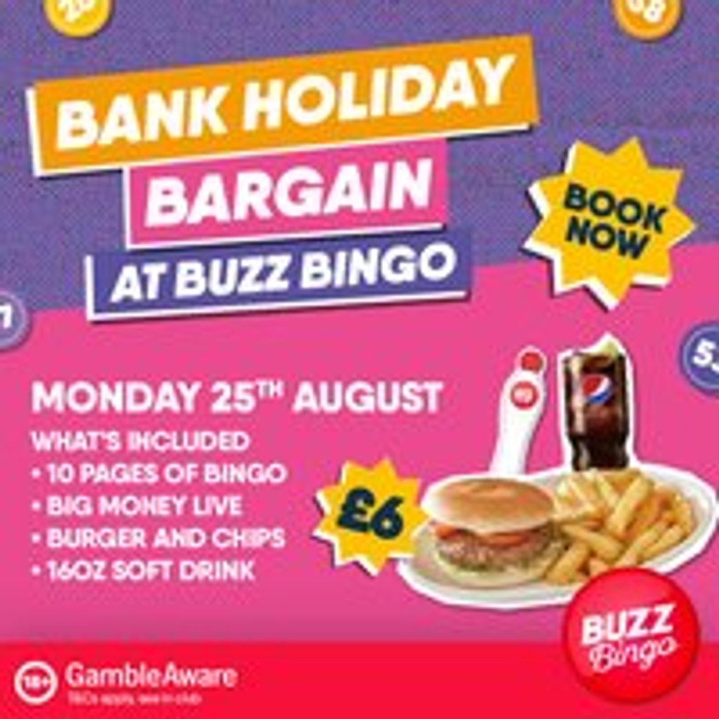 Ipswich – Bank Holiday Bargain Bingo