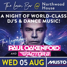 Paul Oakenfold & Factor B dance party sponsored by Musto