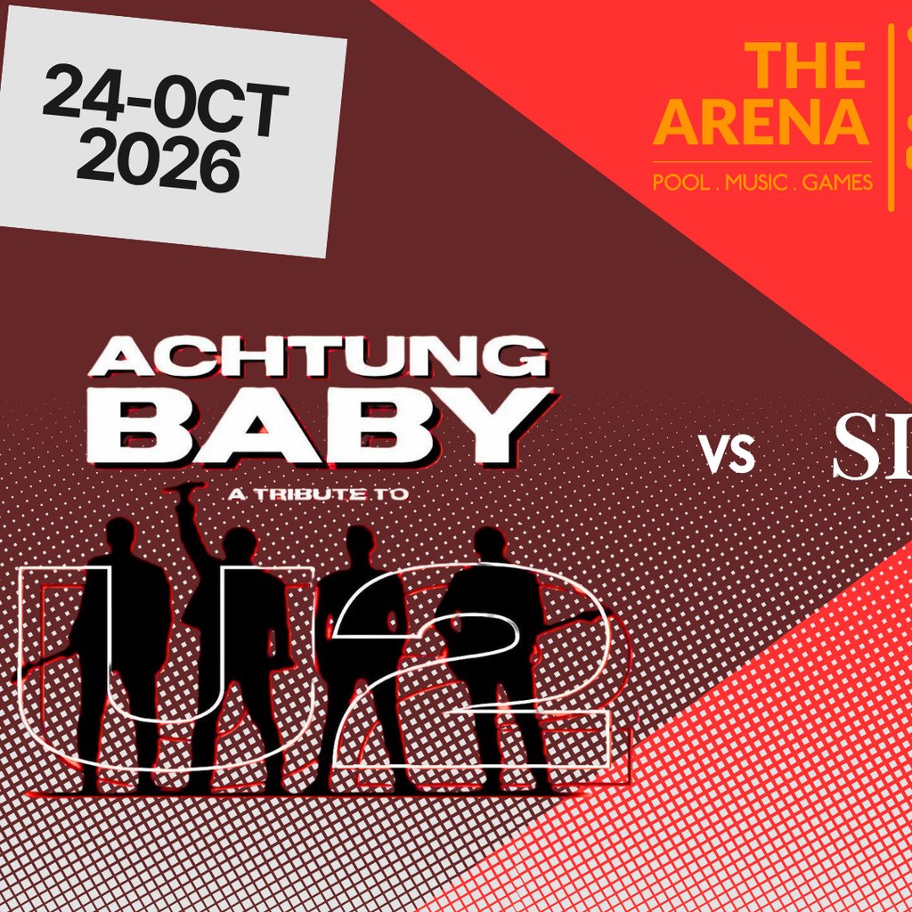 U2 vs Simple minds with Achtung baby frontman — gig artwork