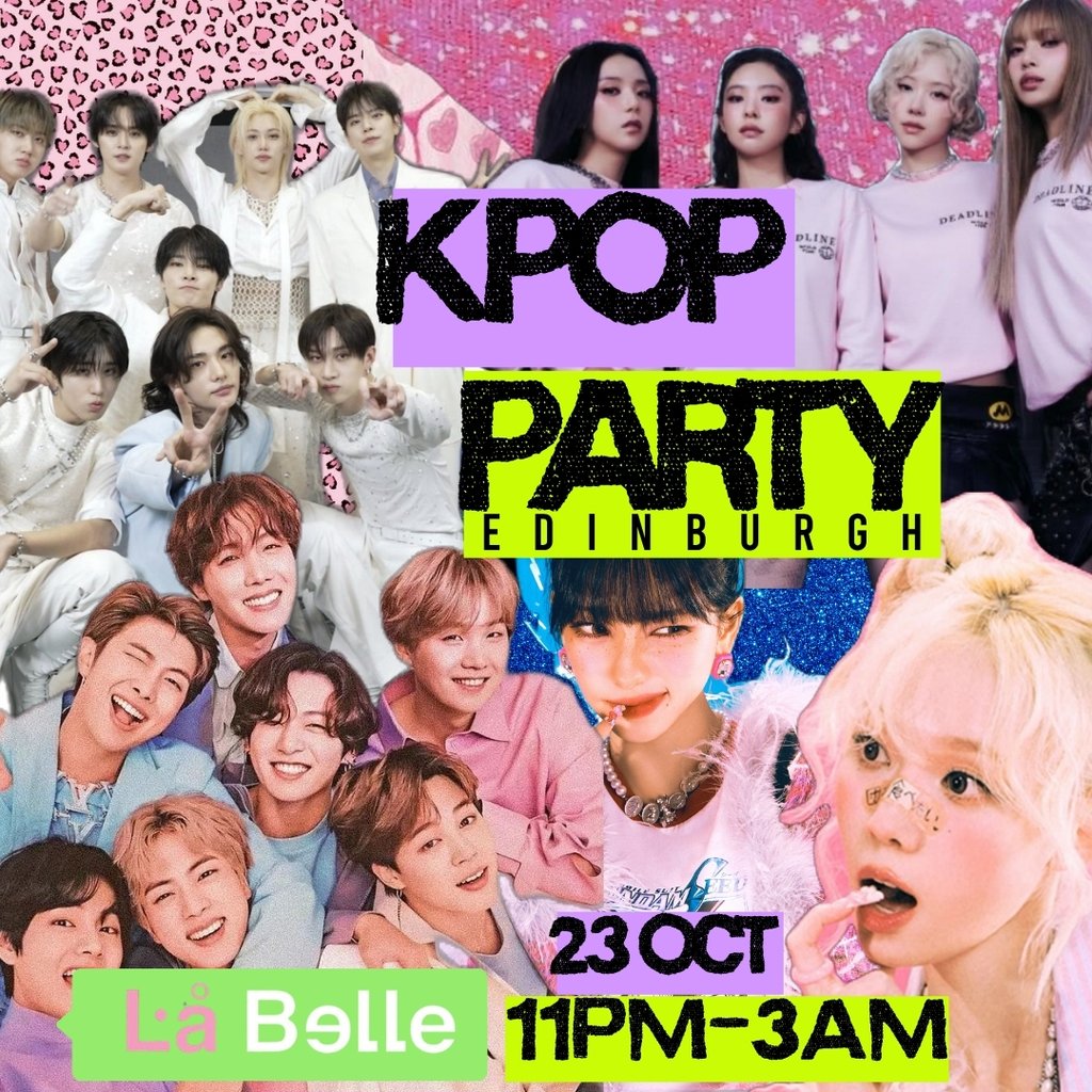 KPop Party (Edinburgh) October 2026 at La Belle Angele, Edinburgh