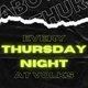 Sabotage Thursdays Event Title Pic