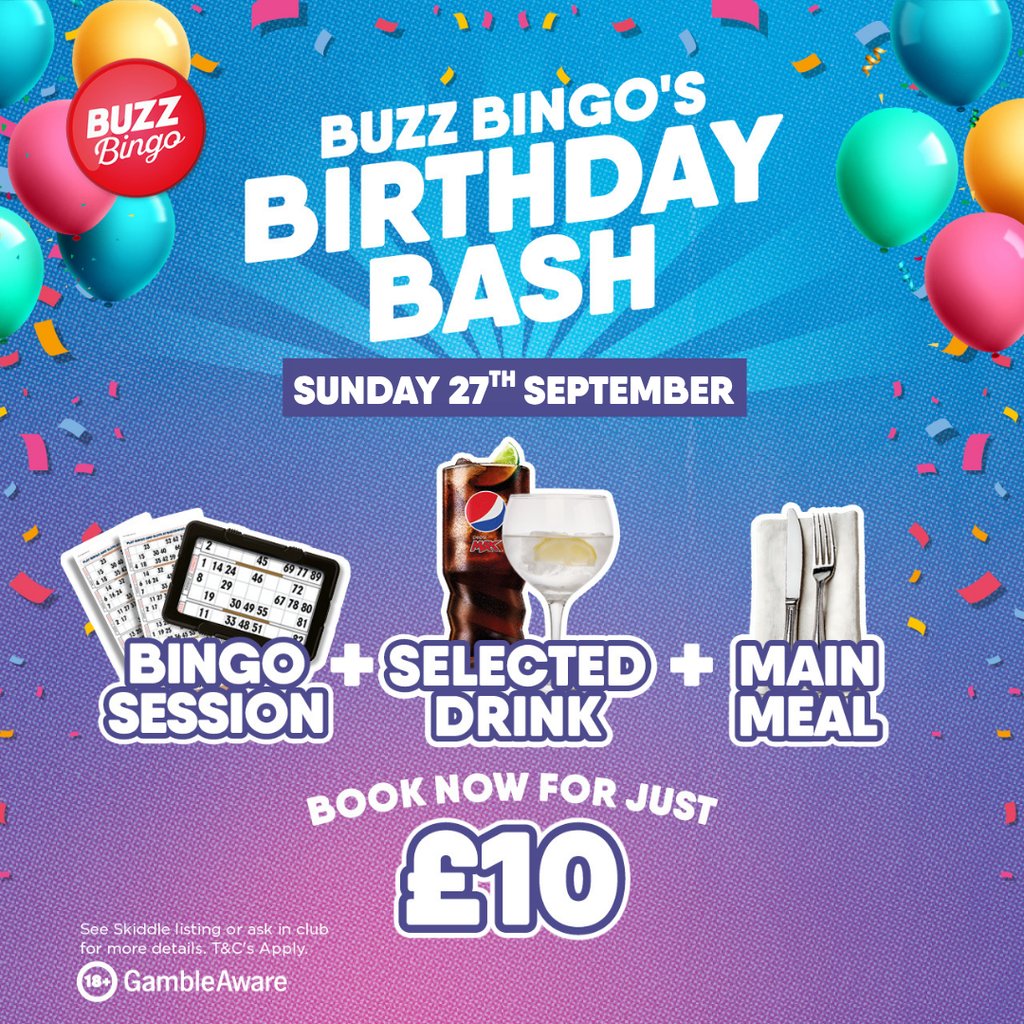 Buzz Birthday Bash 27/09 - Buzz Bingo Widnes