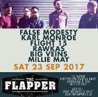 False Modesty / Karl Monroe / Flight 15 / Rawkas / Big Veins