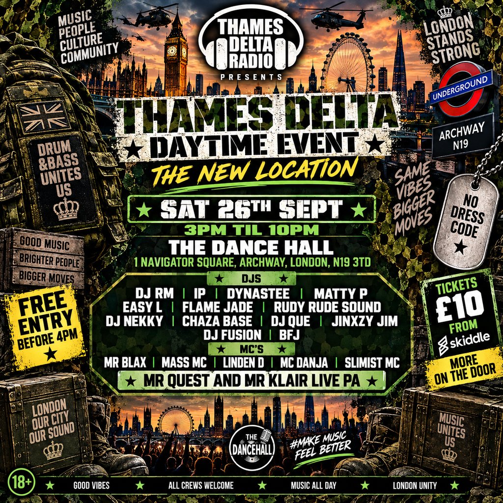 Thames Delta Daytime Event (The New Location)