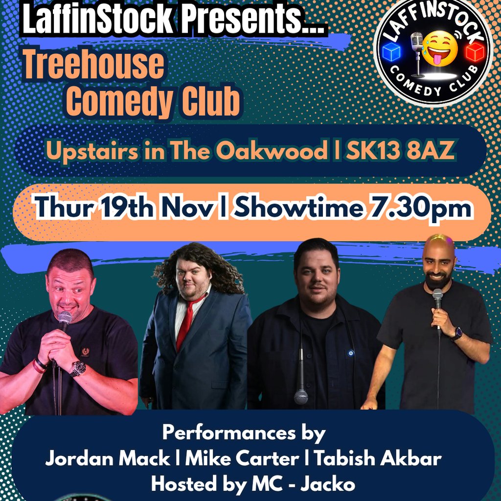 Treehouse Comedy Club at Redroom The Oakwood, Glossop