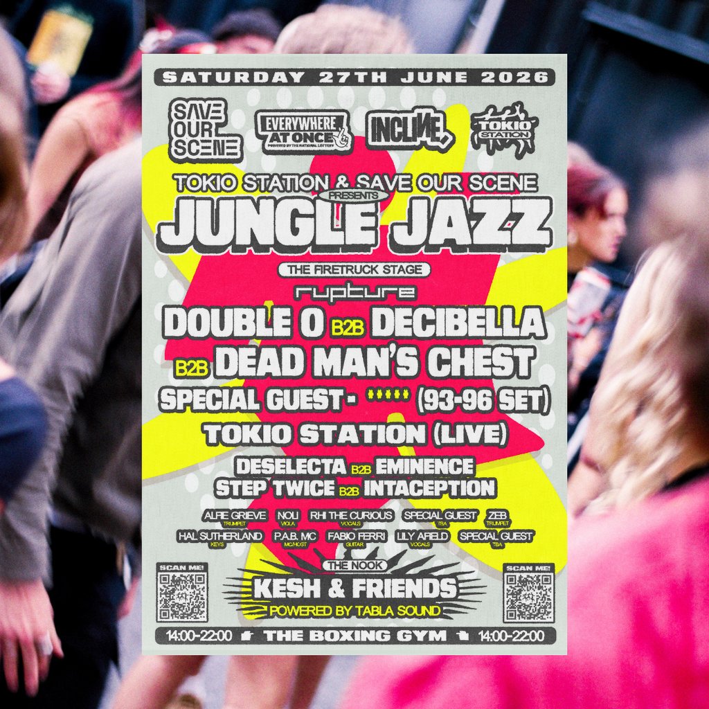Tokio Station x Save Our Scene w/ Rupture: JUNGLE JAZZ DAY PARTY