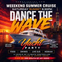 NYC Dance the Wave Saturday Sunset Booze Cruise Yacht Party at Pier 36