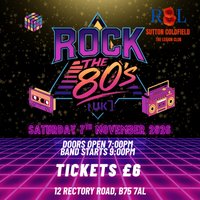 Rock The 80s - Live Band at The Legion Club