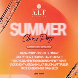 A.L.F Events Summer Closing Party at The Mulberry