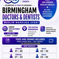 Muslim Marriage Events Birmingham - Doctors & Dentists Event at Tipu Sultan Majestic Dining