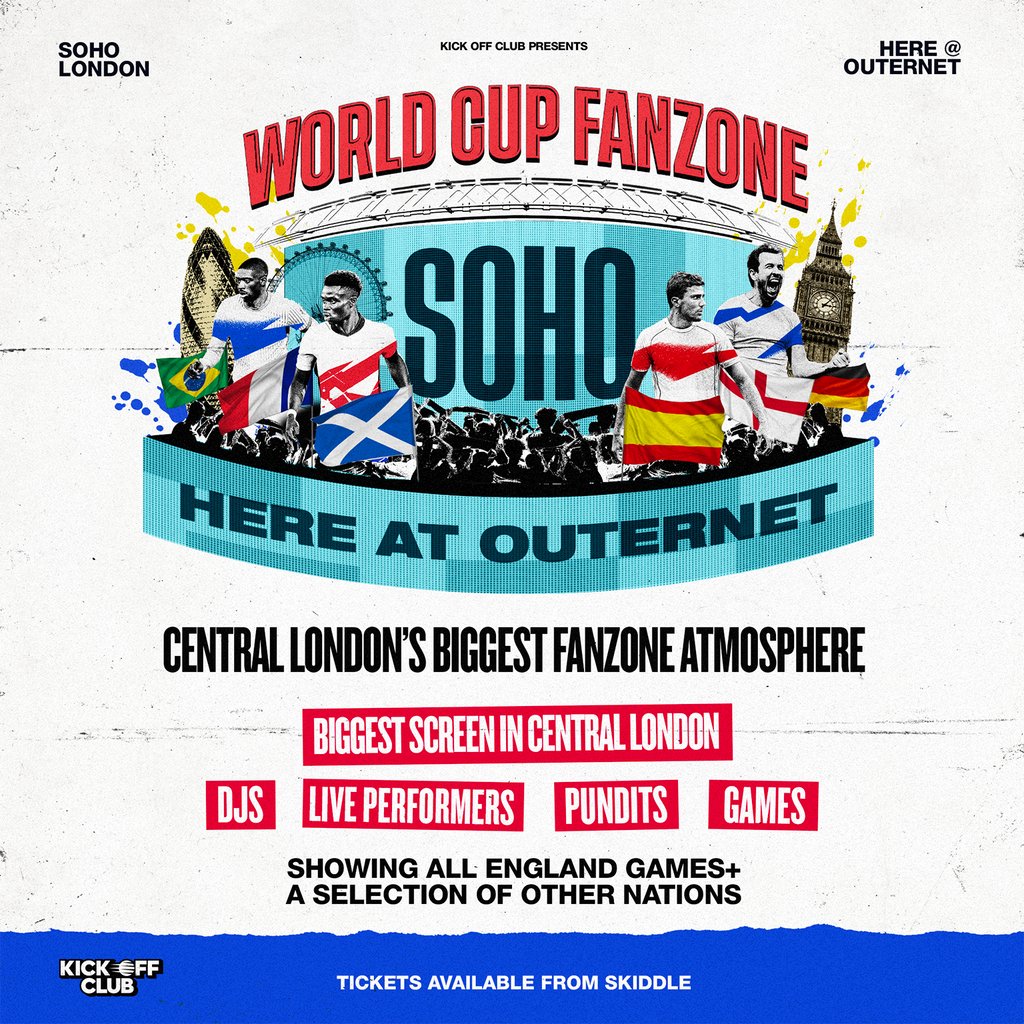 World Cup Fanzone Soho: England vs Croatia