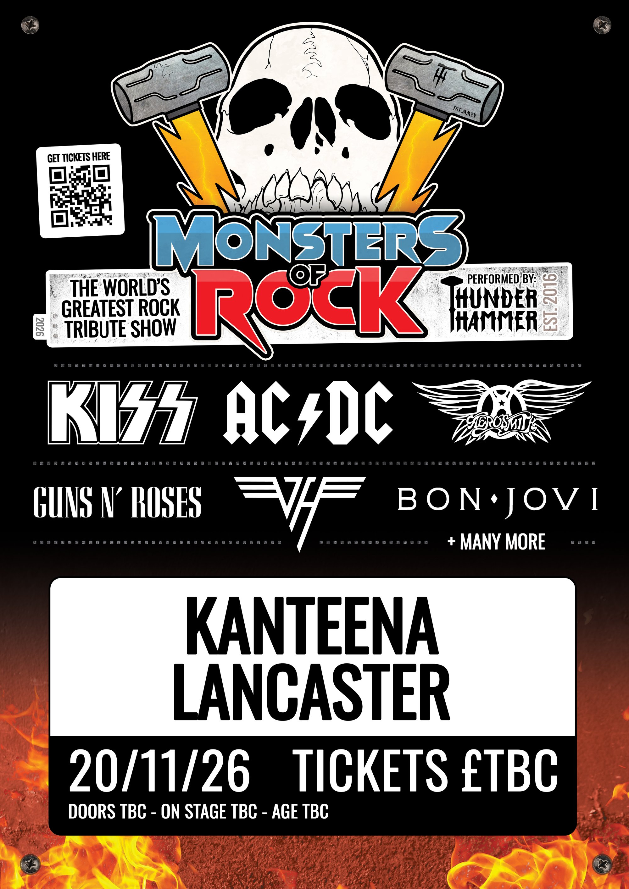 Tickets: The Monsters of Rock LIVE in Lancaster 2026 | Kanteena