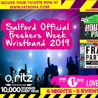 Salford freshers official freshers wristband at Multiple City Centre Venue's