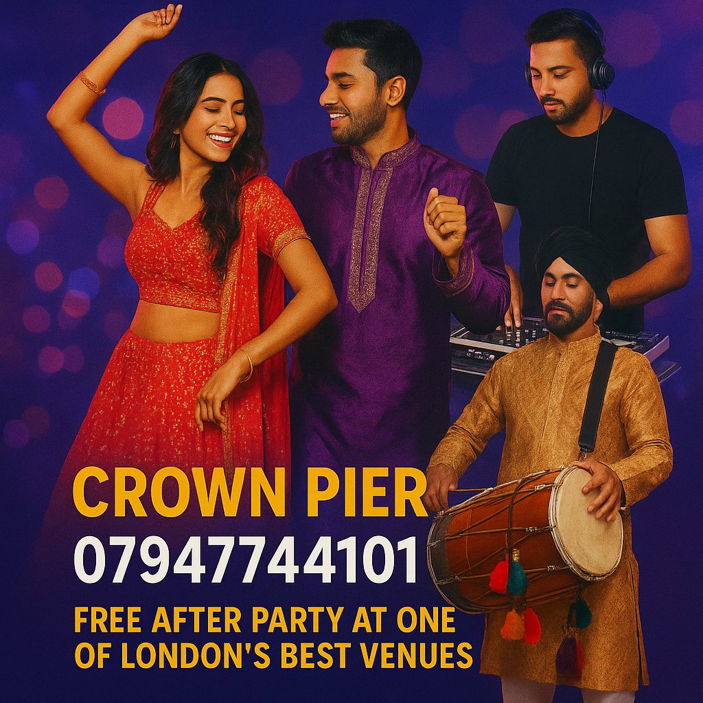 Bollywood DESI Boat Party on the Thames with food on sale