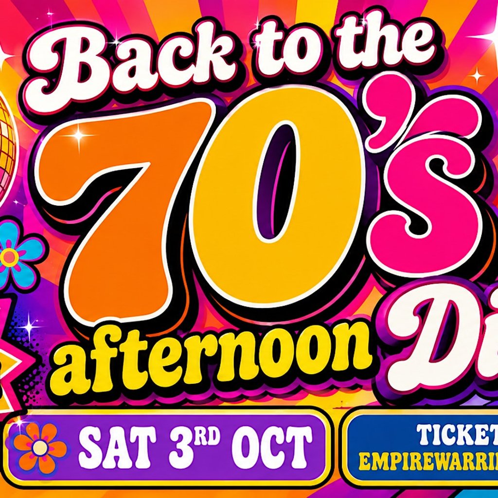 70's Day Disco - with free bar! — gig artwork