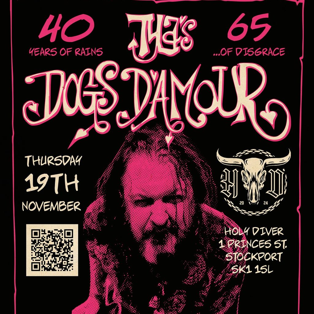Tyla's Dogs D'Amour — gig artwork