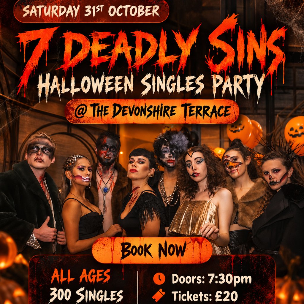Seven Deadly Sins: Halloween Singles Party London | 250+ Singles