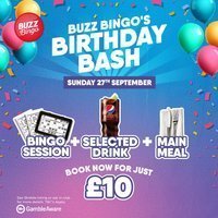 Buzz Birthday Bash 27/09 - Buzz Bingo Edinburgh Meadowbank at Buzz Bingo Edinburgh