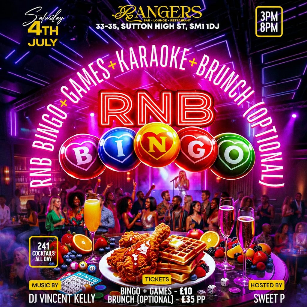 RnB Bingo | Sutton SM1 1DJ