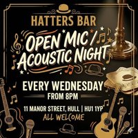 Acoustic Wonderland Open Mic at Hatters Cafe Bar - acoustic sess at The Mad Hatter Cafe Bar