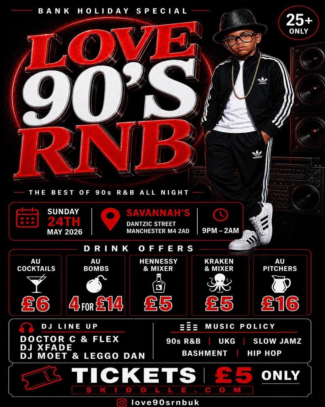 Tickets: Love 90s R&B | Bank Holiday Sunday 24th May