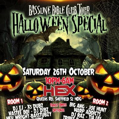 Bassline Bible Club tour Halloween special 26th of October