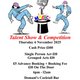 Talent show & talent competition.  Cash Prize £100 Event Title Pic
