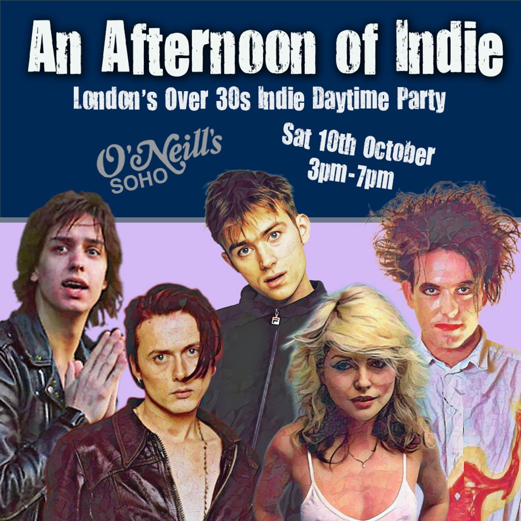 An Afternoon of Indie LONDON (over 30s only) 10th October Image